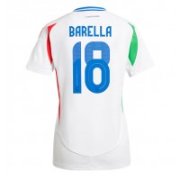 Italien Nicolo Barella #18 Auswärtstrikot Frauen EM 2024 Kurzarm